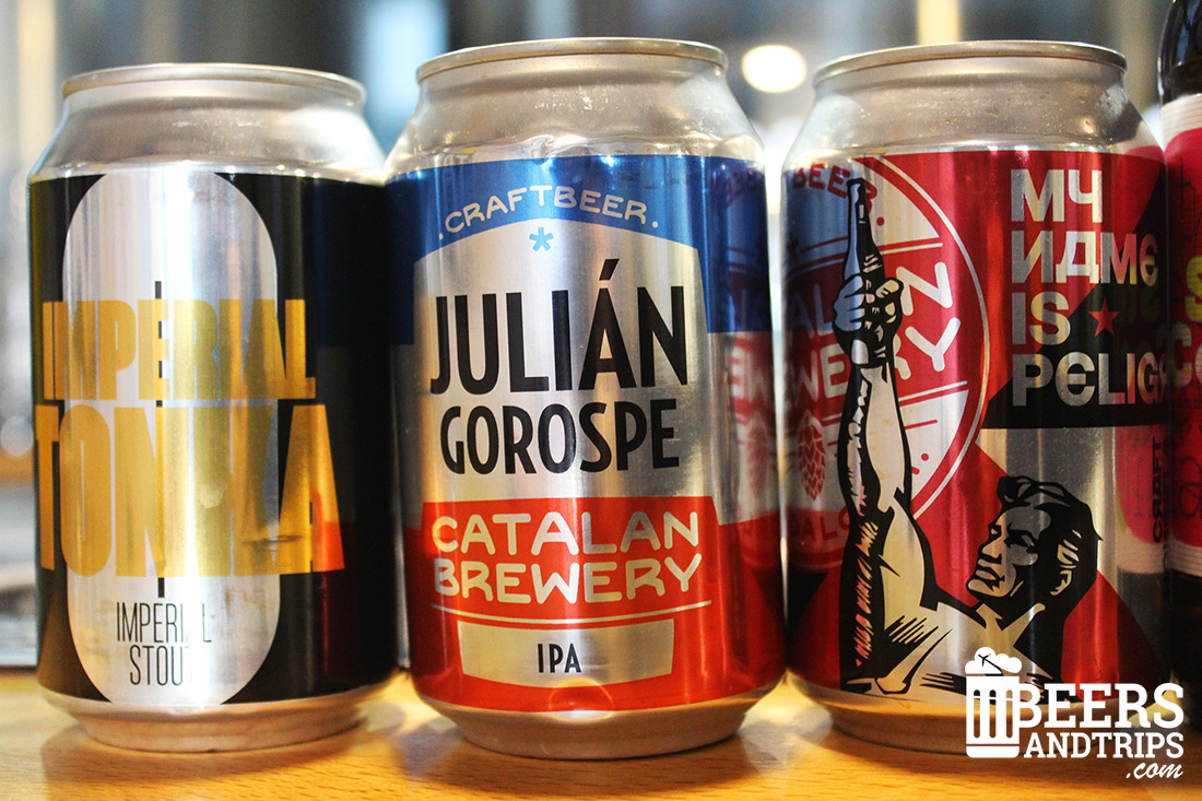 Varias de las cervezas de Catalan Brewery