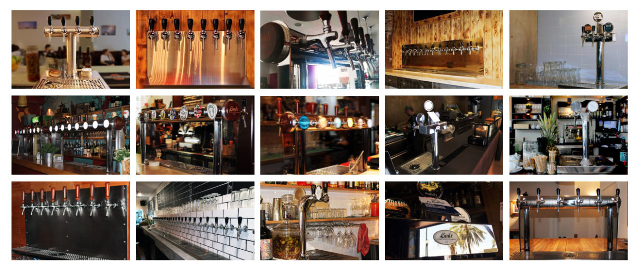 Ejemplos de instalación de grifos y tiradores de cerveza en bares