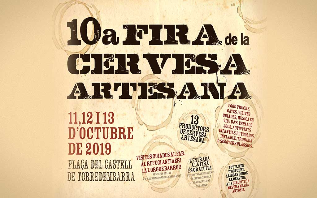 10 Edición Feria de Cerveza Artesana Torredembarra 2019