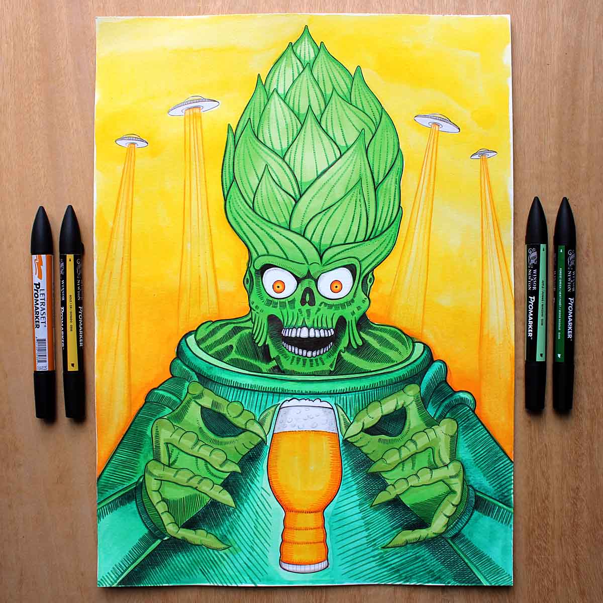 Uno de los diseños de CRAFT BEER SKETCH