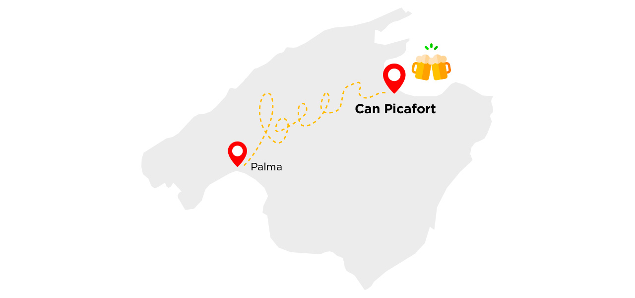 Mapa de Can Picafort (Mallorca)