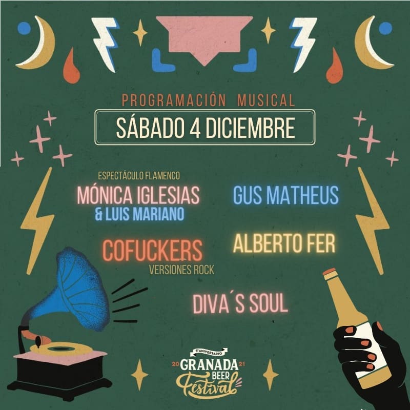Programación musical Granada Beer Festival 2021