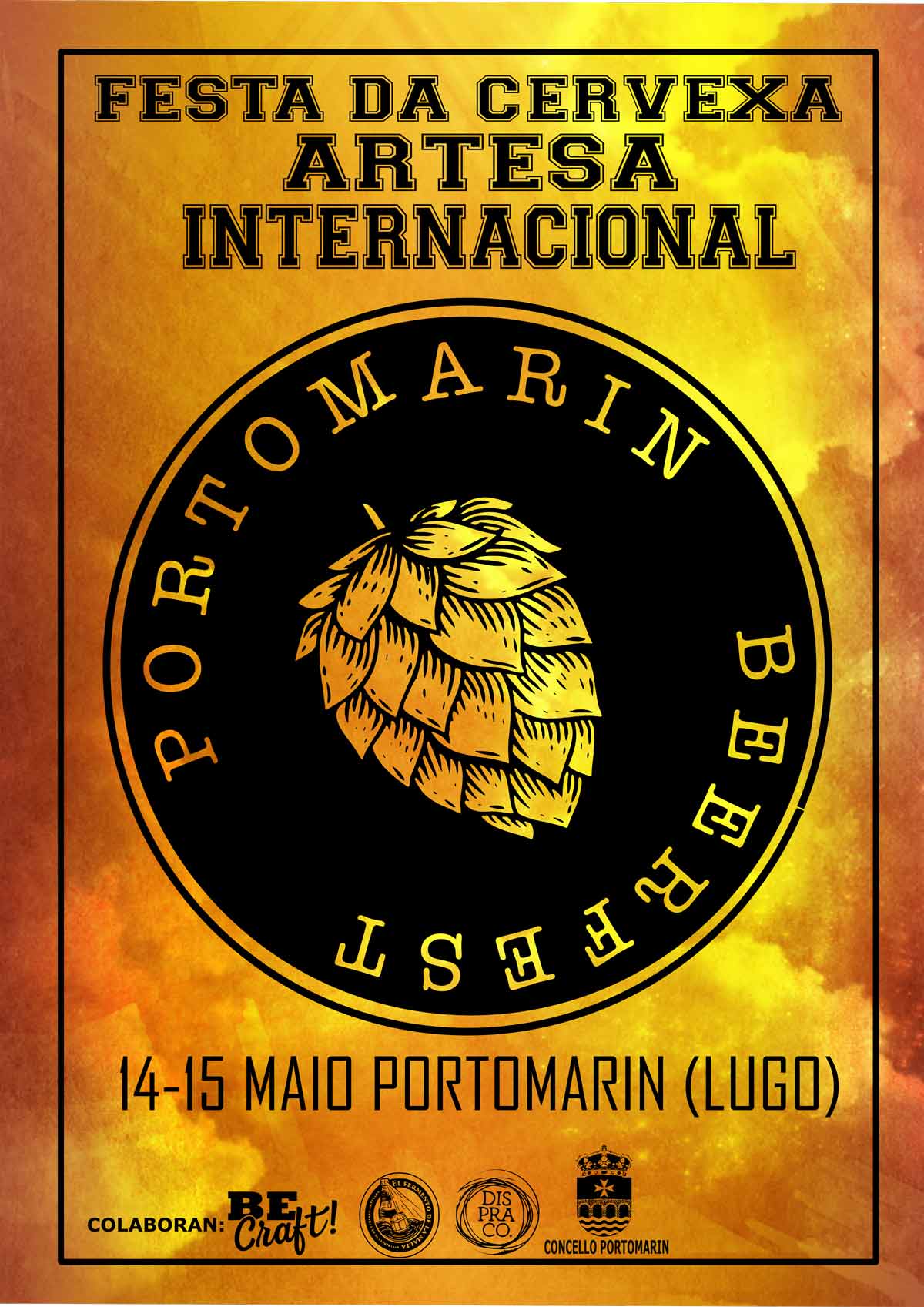 Cartel del festival de la cerveza artesana de Portomarín 2022