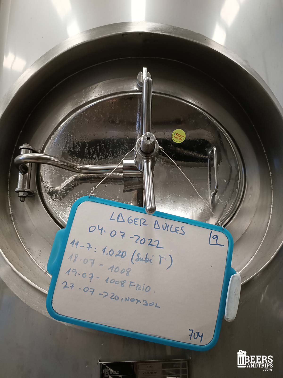 Elaboración de la Lager en la fábrica de Caleya