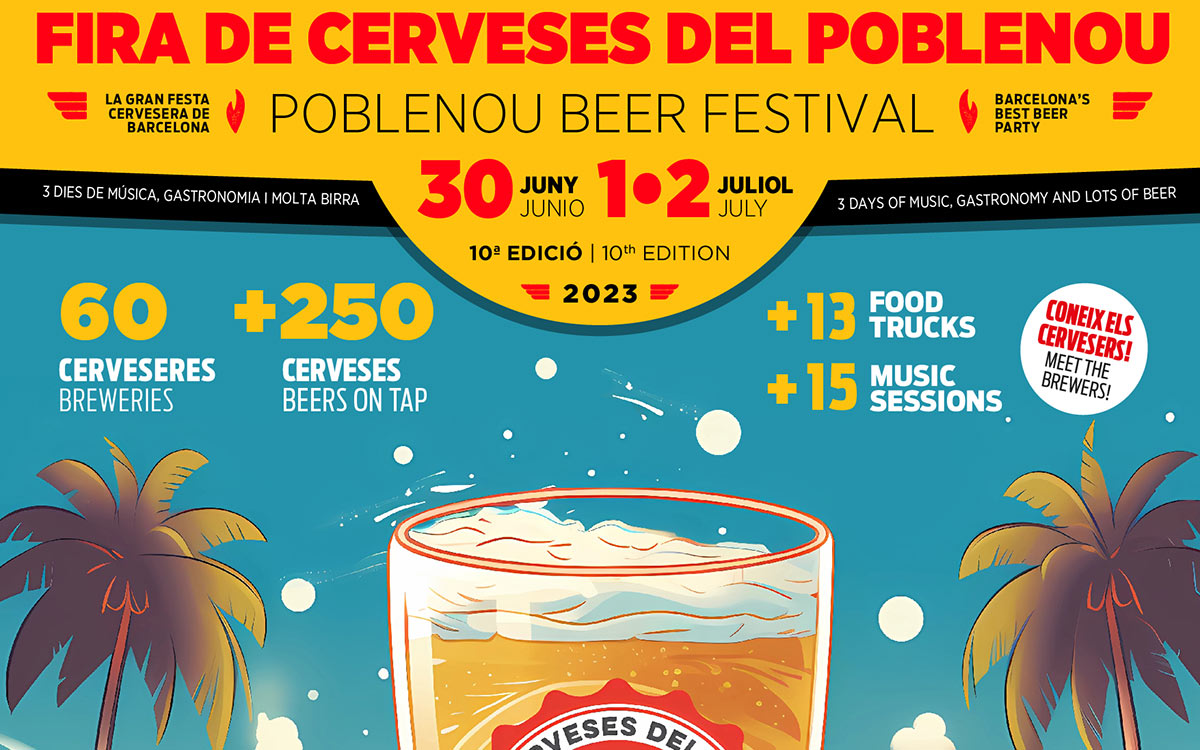 La Fira del Poblenou. Feria de las cervezas artesanas 2023