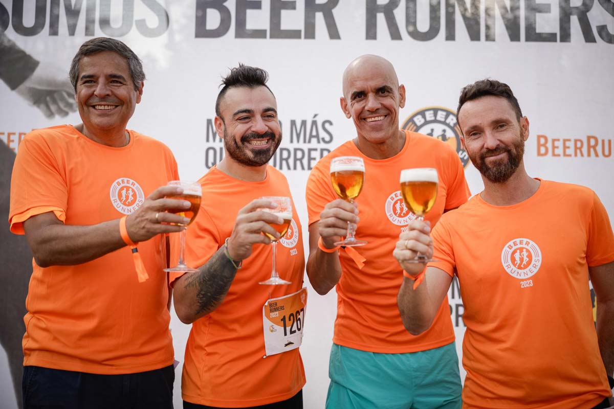 La recompensa después de una carrera siempre es una cerveza para los Beer Runners