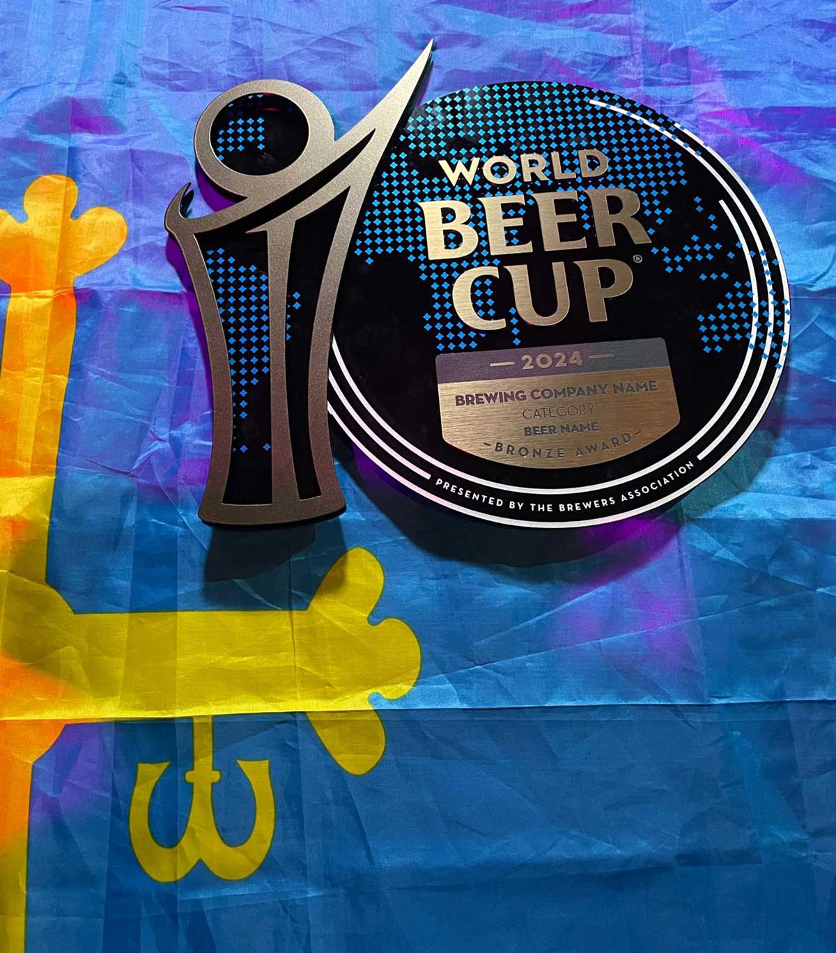 La medalla lograda por Dúa en el World Beer Cup